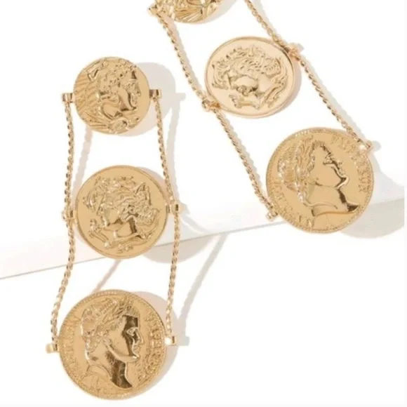 This Stunning Zara's Coins Earrings - Picture 5 of 7
